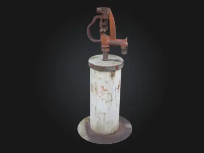 Rustic Water Pump Vintage HandPump  3D model