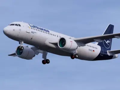 Lufthansa A320 NEO 3D model purchase