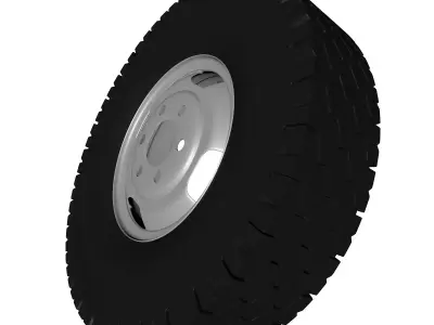 Truck wheel 3D model
