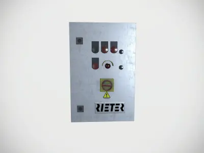 Electric Board 02 Low-poly 3D model