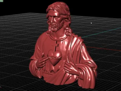 SACRED HEART OF JESUS 3D model