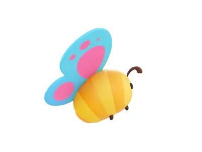 Character328 Butterfly 3D model