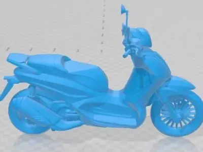 Piaggio Beverly Tourer 300 2011 Printable Motorbike 3D print model