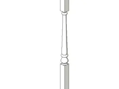 Baluster - Colonial Free 3D model