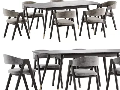 Dining set 158 3D model