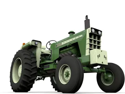 Oliver 2255 2WD Tractor 1972 3D model