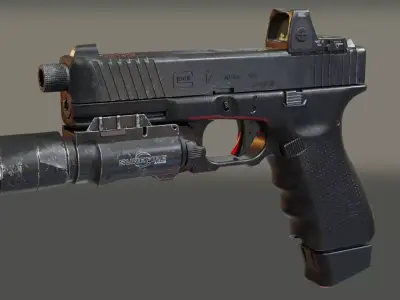 Glock 17 3D model purchase