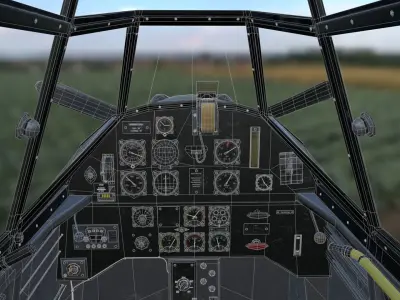 BF-109 E propeller plane 3D model