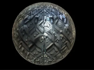 PBR Sci-Fi Seamless Realistic Material SBSAR 4k Texture 03 Texture