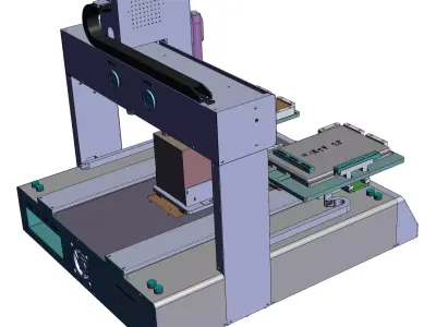 automatic screw locking machine for electronic products 3D model
