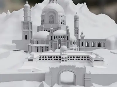 Fantasy Castle  3D model 1 3D model