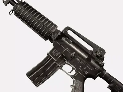 M4A1 Carbine- Game Ready PBR Low-poly 3D model