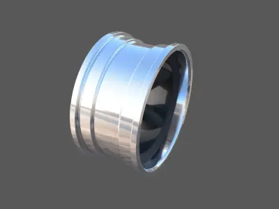Cragar torque thrust rim 3D model