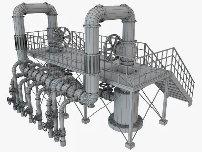 Piping System 1 3D model