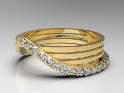 4 part diamond tng 3D model