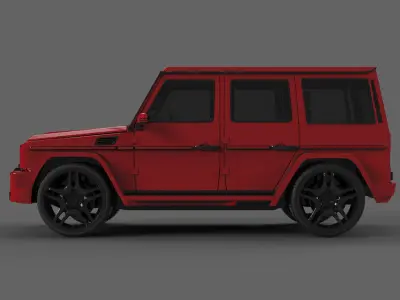 RED CAR Free 3D model purchase