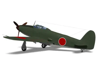 Kawasaki Ki88 3D model