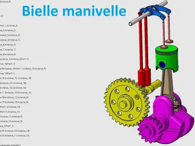 crank rod 3D model Free 3D model