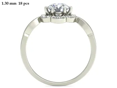 Wedding Ring  3D print model 121