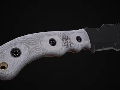 Tracker Knife Low-poly 3D model