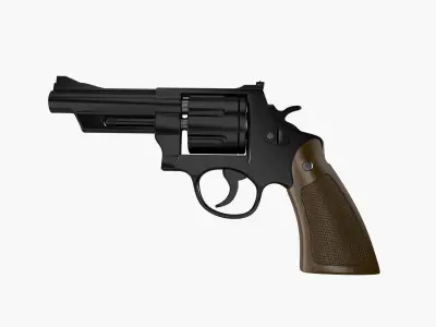 Pistol - Revolver 3D model