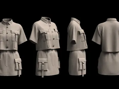 military uniform 3D model purchase