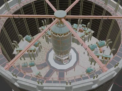 Silo Series Generator Room Free 3D model