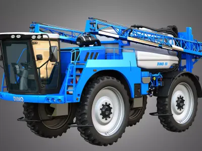 Dino3 Self-Propelled Sprayer - Open and Closed Arms 3D model