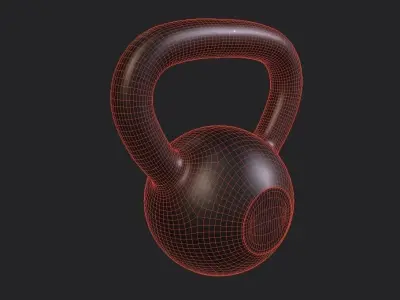 Kettle Bell 12Kg Low-poly 3D model