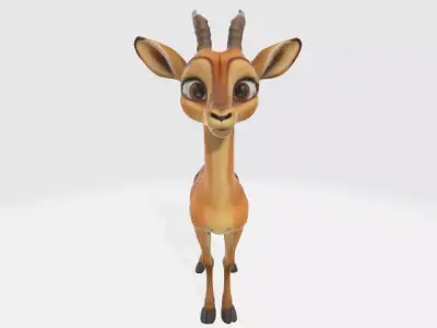 Gazelle Low-poly 3D model