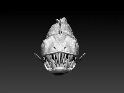 Big teeth Fish 3D model