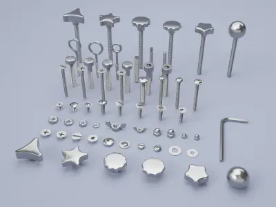 Screw Collection 3D model