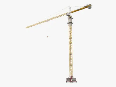 Construction Tower Crane Liebherr 3D model