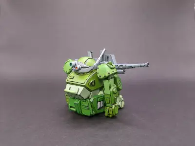 Scopedog DownMode Mecha Miniature 3D print model