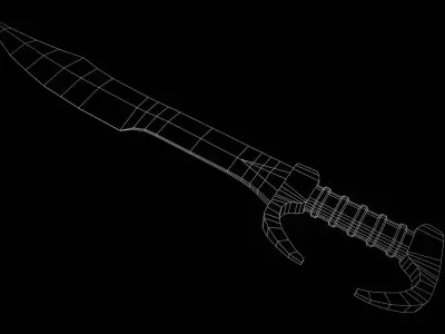 Spartan Sword Low-poly 3D model buy