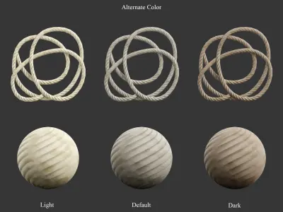 Medieval Essentials Rope Building Set Low-poly 3D model