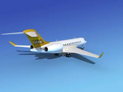 Global Express XRS Business Jet 3D model