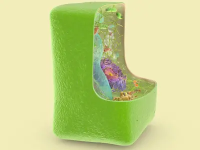 Plant Cell Structure 3D model
