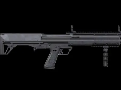 Kel-Tec KSG Low-poly 3D model