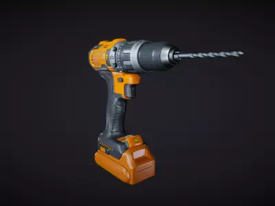 Power Drill 01 Active 3D model