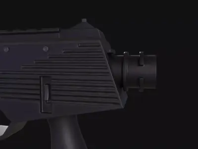 MP9 Submachine Gun Low-poly 3D model purchase