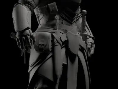 Knight in armor Free 3D model