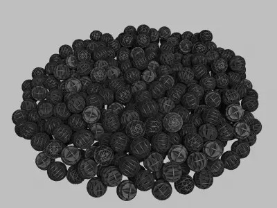 Bio balls 3D model purchase