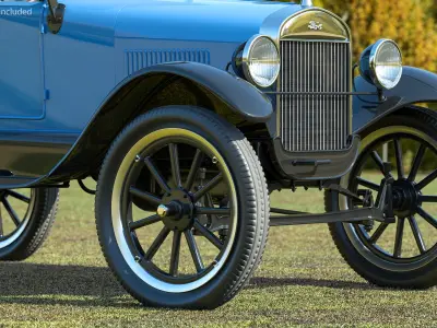 Classic Ford Model T 1926 3D model