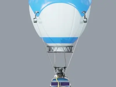 flying bus 3D model