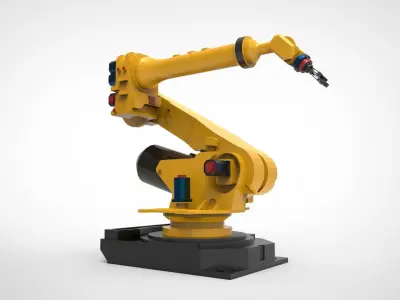 Industrial robot arm 1 3D model
