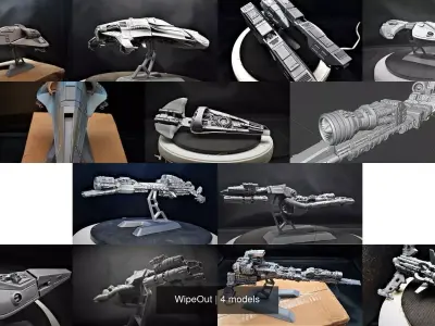 WipeOut 3D Model Pack