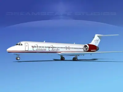 Boeing 717-200 Cannon Charter 3D model