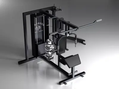 Multi Function Gym Machine Free 3D model