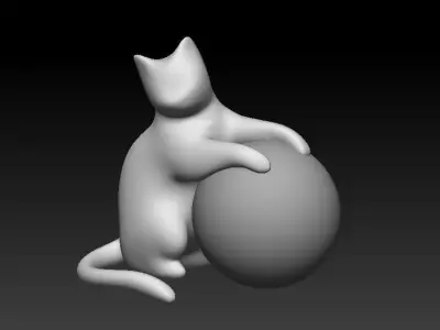 Stylized Cat - n2 3D model